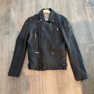 Eleven Paris Black Vegan Leather Jacket Men’s